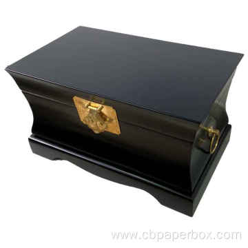 Customized Design Black Wooden Gift Box For Mugs